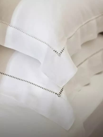 White pillowcases